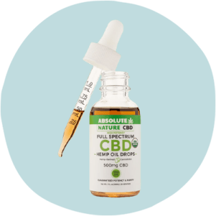 Gouttes d'huile de chanvre CBD à spectre complet Absolute Nature CBD